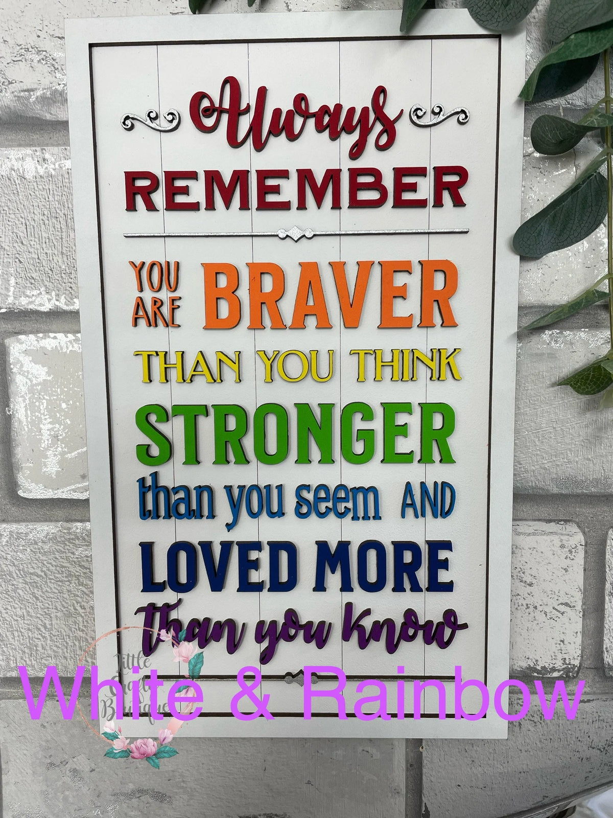 Always Rember Sticker Always remember plaque – littlecraftyboutique
